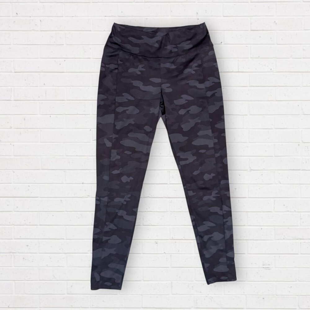 SOMA Nonstop Gray Black Camo Leggings Size XL Long